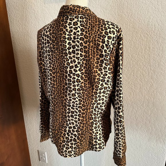 HARMONY & VINE Women's Leopard Print Top - XL - Picture 2 of 9